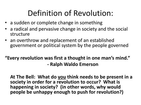 revolution definition english